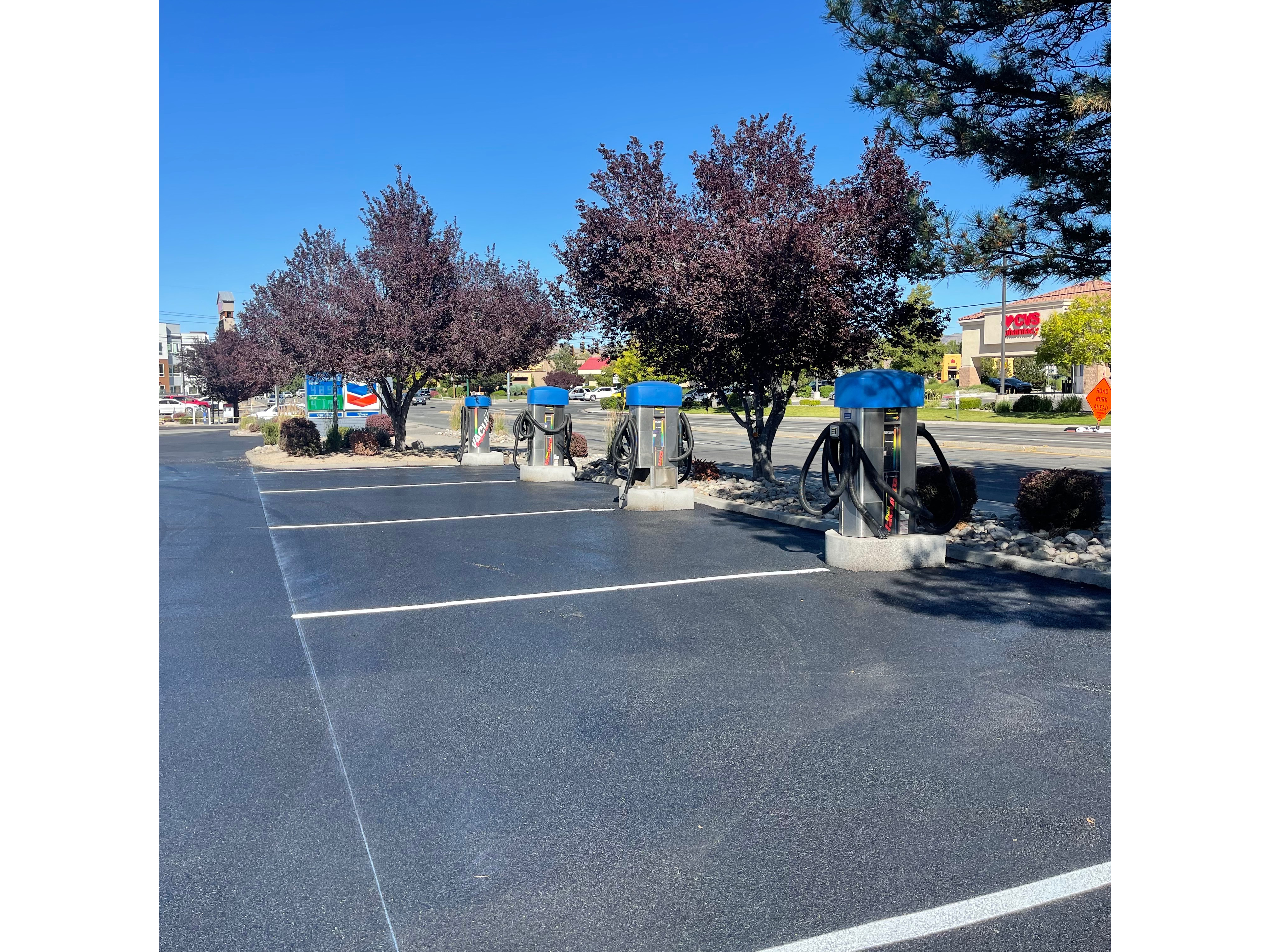 New Layout and Parking Lot Striping on this Newly Paved Parking Lot