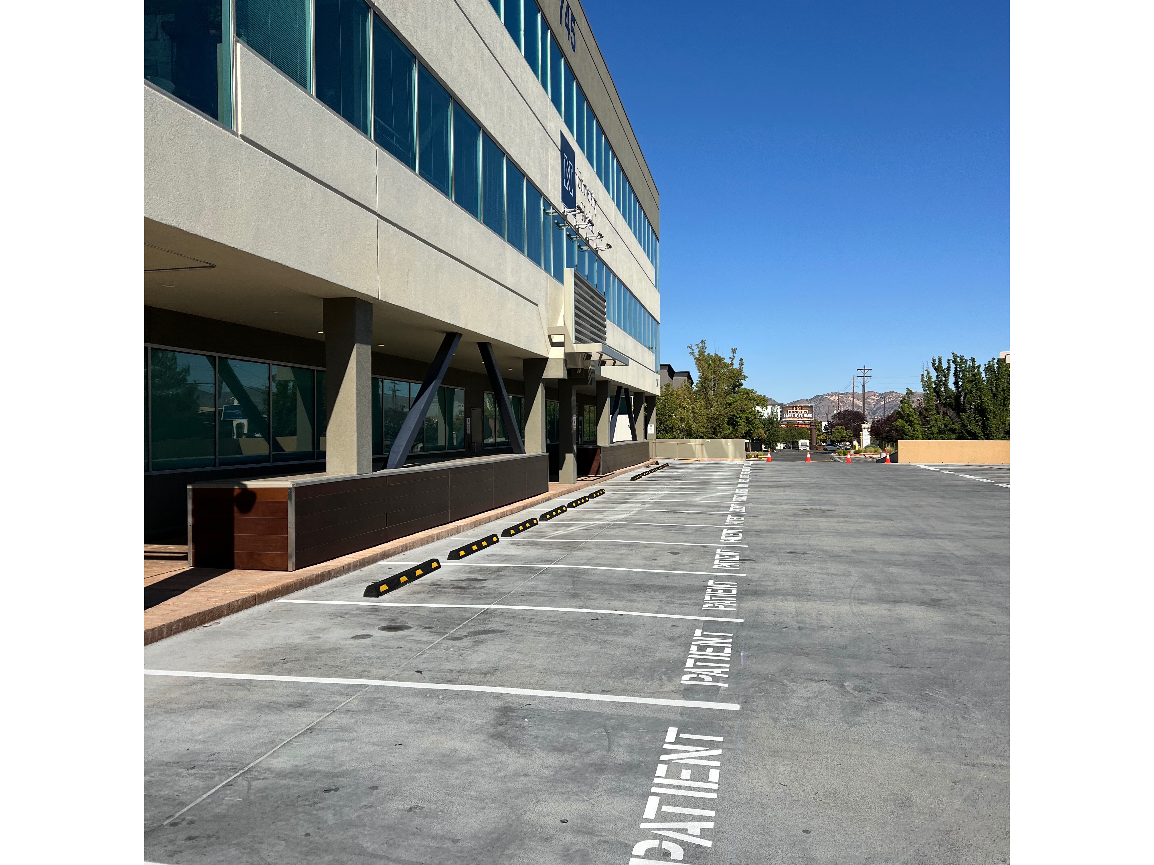 Custom Parking Stalls Reserved for Patients