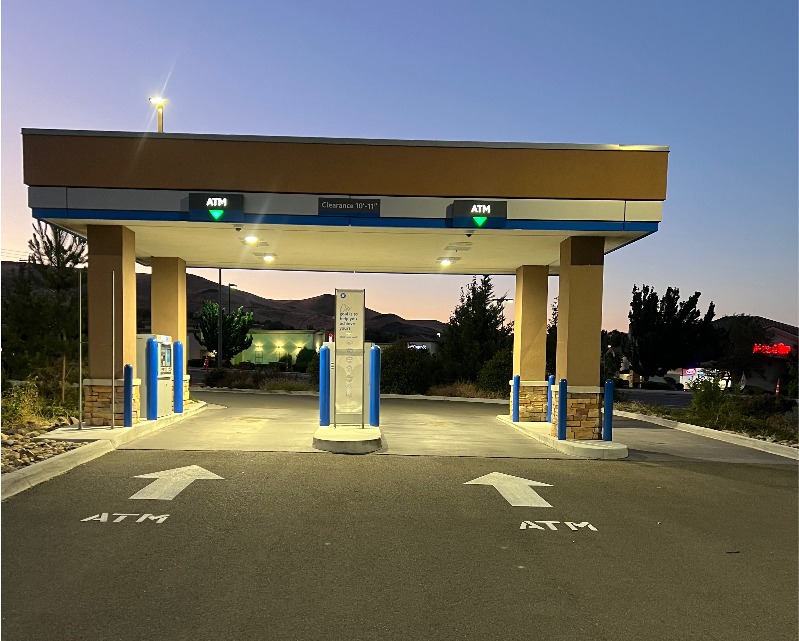 Directional Arrows and Custom Parking Lot Stencil Markings Help Direct Traffic